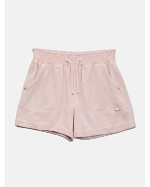 Guess Harper Linen-Blend Shorts (7-14) - Pink