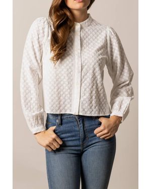 Kimes Ranch Daisychain Long Sleeve Blouse - Gray