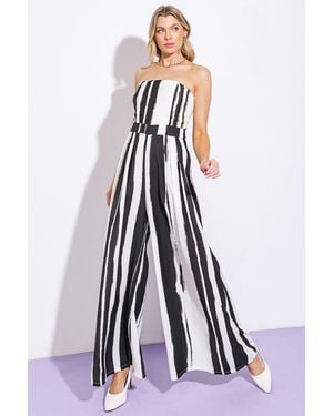 TRUEDAMES Anywhere With You Woven Jumpsuit - White
