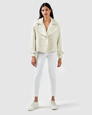 Belle & Bloom Power Over Me Tweed Jacket - White