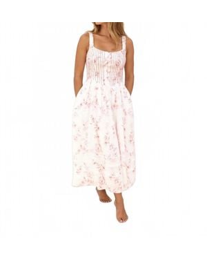NIBI MTK Shelby Corset Midi Dress - Pink