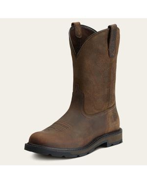 Ariat Groundbreaker 10014238 Safety Toe Pull On Work Boots Dwa196 ,11.5 - Brown