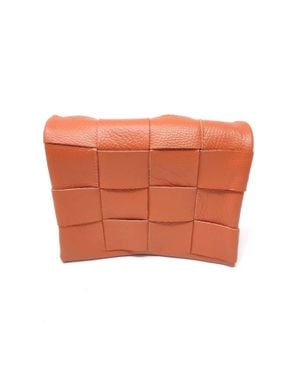 German Fuentes Rita Leather Clutch - Orange