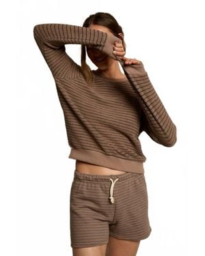 PERFECTWHITETEE Bennie Sweatshorts - Brown