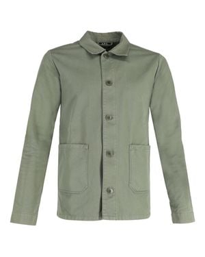 A.P.C. A. P.C. Button Down With Pockets Jacket - Green