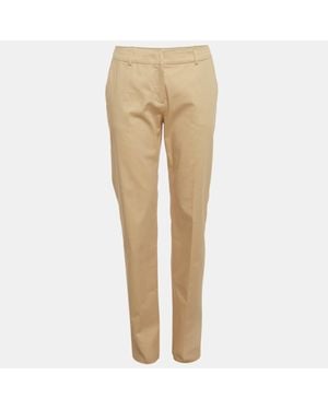 Max Mara Cotton Chino Pants - Natural