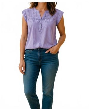 Diva USA French Soft Knit Top - Blue