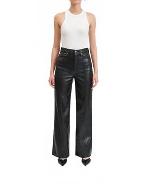 DAZE Far Out Leather Pants - Black