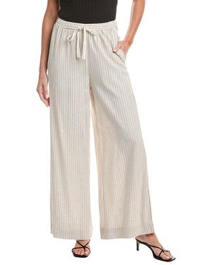 Max Studio Drawstring Linen-Blend Pant - White