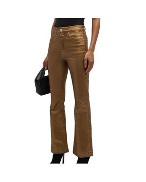 Veronica Beard Carson Kick-Flare Jean - Brown