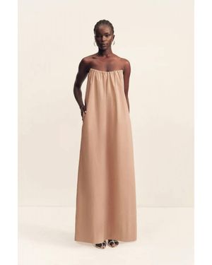 Shona Joy Campbell Strapless Maxi Dress - Natural