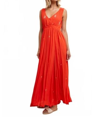 In-Loom Cassie All Over Embroidered Maxi Dress