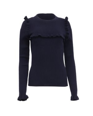 See By Chloé Ruffled Sweater - Blue