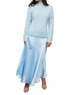 tyler boe Edie Charmeuse Skirt - Blue