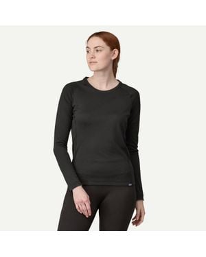 Patagonia Capilene Midweight Crew Top - Black