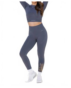 Navano Seamless High Waist Leggings - Blue