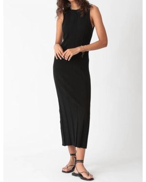 Electric and Rose Dena Wide Rib Knit Dress - Black