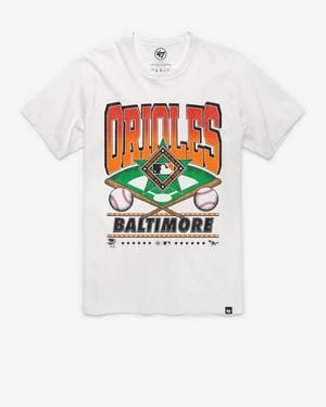 '47 Baltimore Orioles Straight Shot Franklin Tee - White