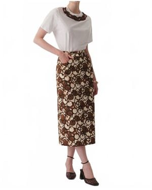 Exquise Rosalie Midi Skirt - Multicolor