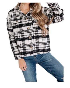 Jodifil Kate Plaid Jacket - Blue