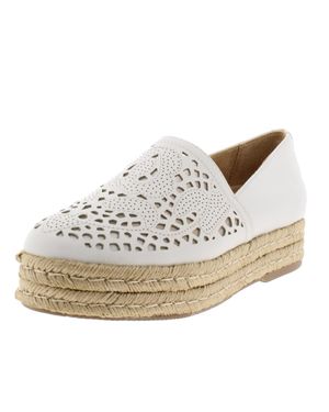 Naturalizer Thea Leather Espadrilles - White