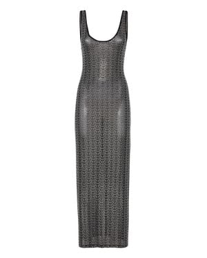 Philipp Plein Long Dress - Gray
