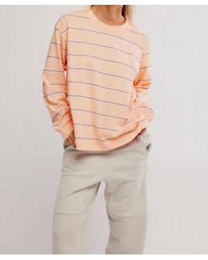 Fp Movement Hustle Striped Layer Top - Natural