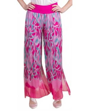 Gigi Moda Jasmin Turbinio Slit Pant - Pink