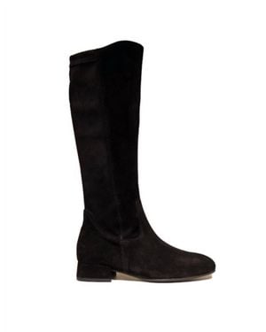 Gabor Suede Tall Boots - Black