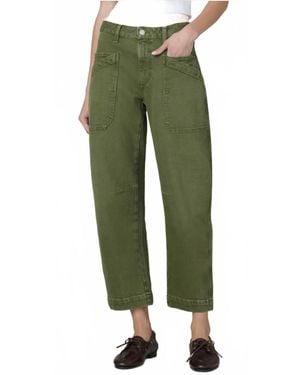 Joe's Jeans Double Pocket Barrel Pants - Green