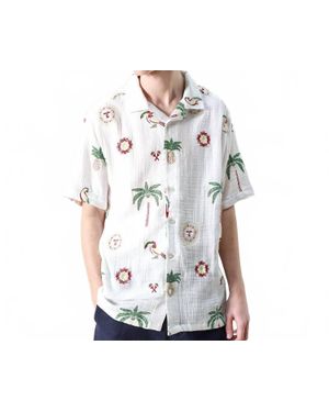 Far Afield Stachio Short Sleeve Shirt - White