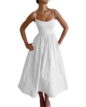 Esea Midi Dress - White