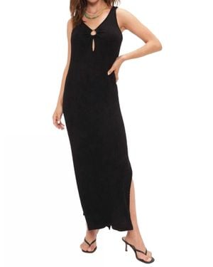 Project Social T Ribbed Sweater Dress - Black