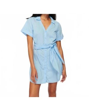 Nation Ltd Nida Wrapped Button Up Dress - Blue