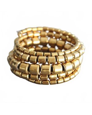 David Aubrey Jewelry Plated Hematite Wrap Bracelet - Metallic