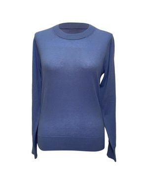 Zimmermann Knitted Crewneck Sweater - Blue