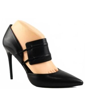 Kenneth Cole Leather Heel Shoes - Black