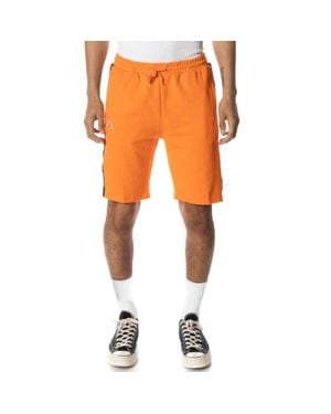 Kappa Logo Tape Dasved Shorts - Orange