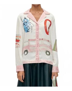 Stine Goya Loose Long Sleeve Shirt - White