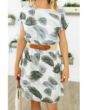 Pink Martini Giorgia Palm Dress - Green