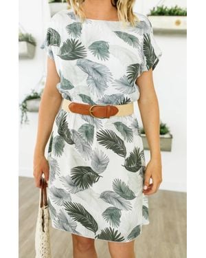 Pink Martini Giorgia Palm Dress - Green