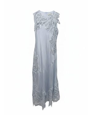 Ulla Johnson Idra Lace Applique Dress - Gray
