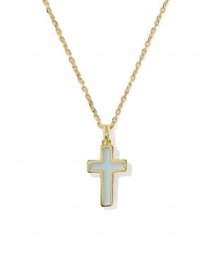Kendra Scott Cross Pendant Necklace - Metallic