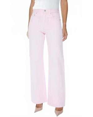 Pistola Larsen Relaxed Flare Jeans - Pink