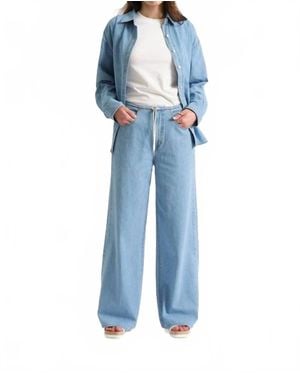 DAZE Madison Wide Leg Denim - Blue
