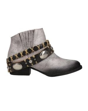 Circle Harness Shortie Boot - Black
