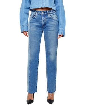 Moussy Westchase Straight Jeans - Blue