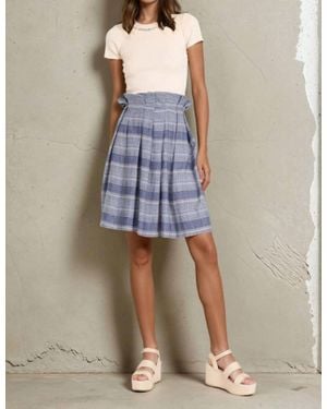 Eva Franco Maddie Midi Skirt - Blue