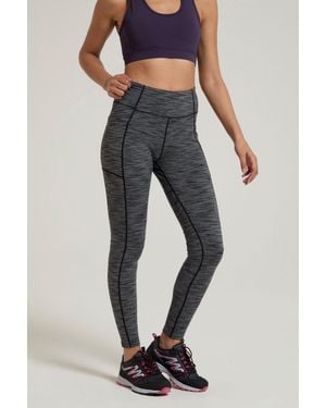 Mountain Warehouse Ladies Breathe & Balance High Waist Leggings - Black