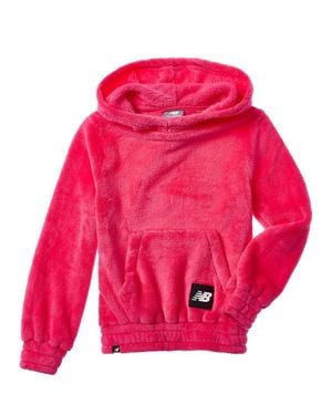 New Balance Cuddle Hoodie Pullover Top - Red